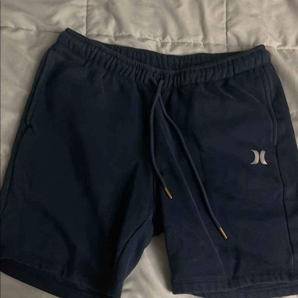 #11 Hurley Blue Athletic Shorts Elastic Waistband